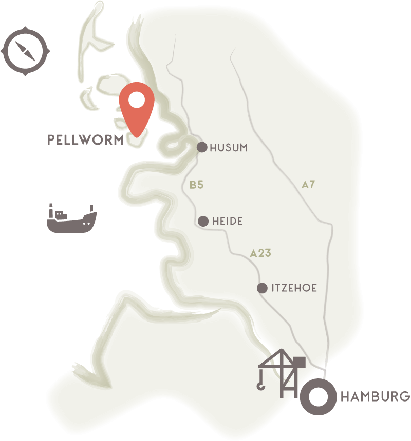 Hier liegt die Insel Pellworm